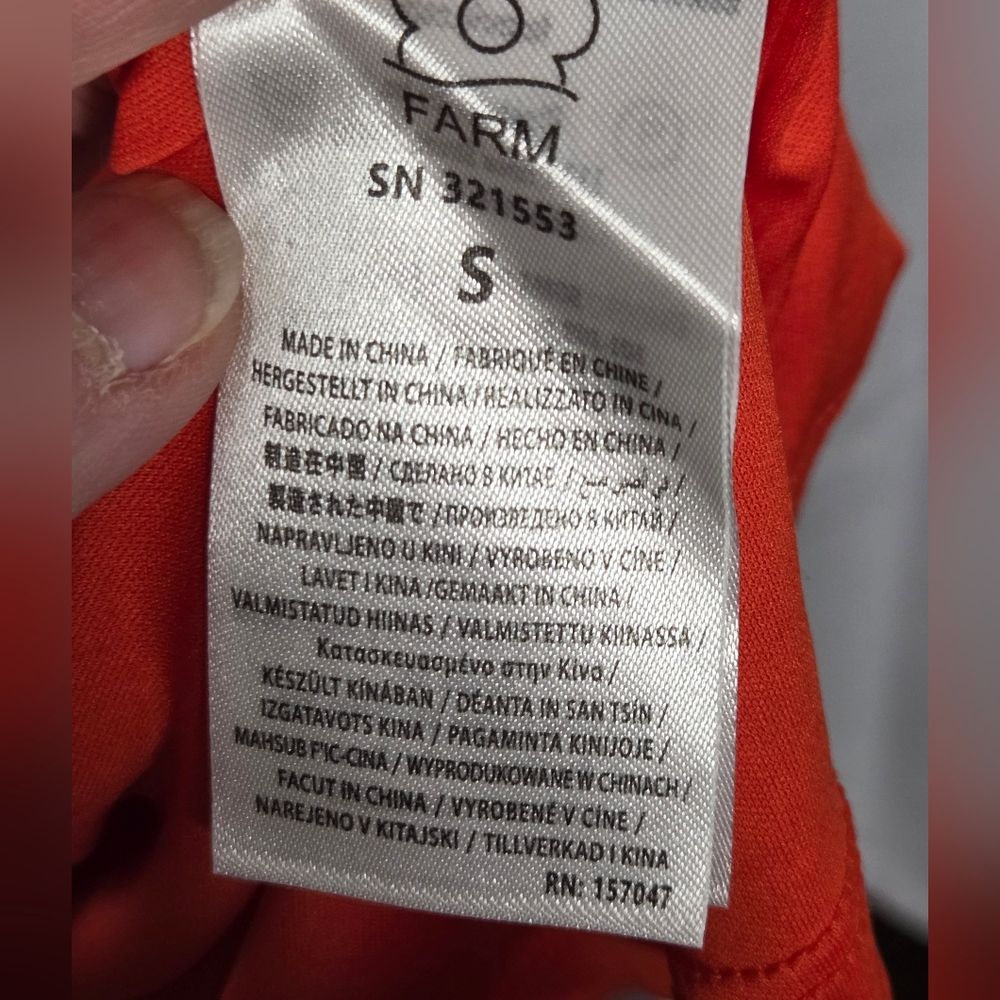 NWT Farm Rio Endless Summer Red Midi Tank Floral Mod Stretch Dress Size S  $190 - Picture 9 of 12